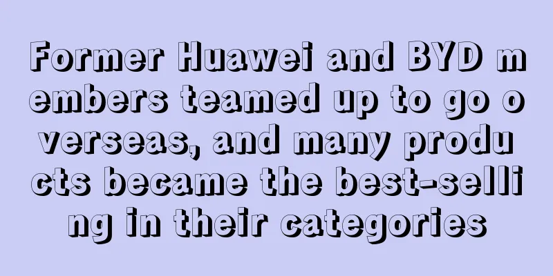 Former Huawei and BYD members teamed up to go overseas, and many products became the best-selling in their categories