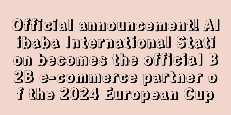 Official announcement! Alibaba International Station becomes the official B2B e-commerce partner of the 2024 European Cup