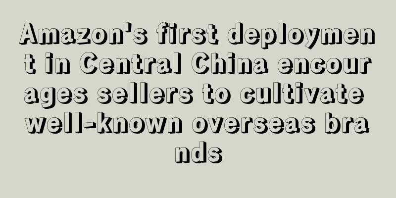 Amazon's first deployment in Central China encourages sellers to cultivate well-known overseas brands