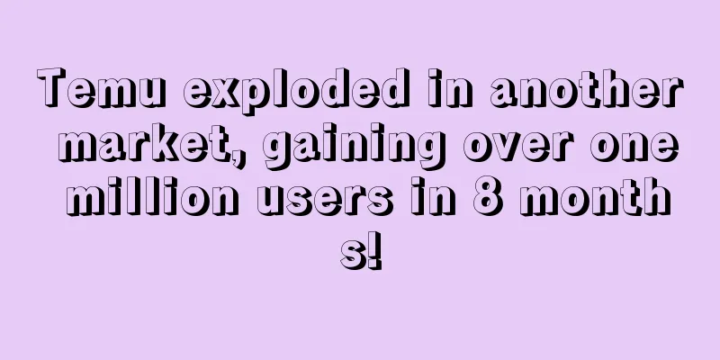 Temu exploded in another market, gaining over one million users in 8 months!