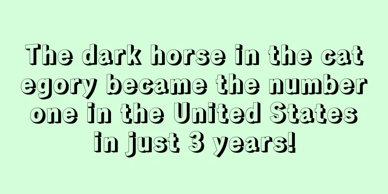 The dark horse in the category became the number one in the United States in just 3 years!