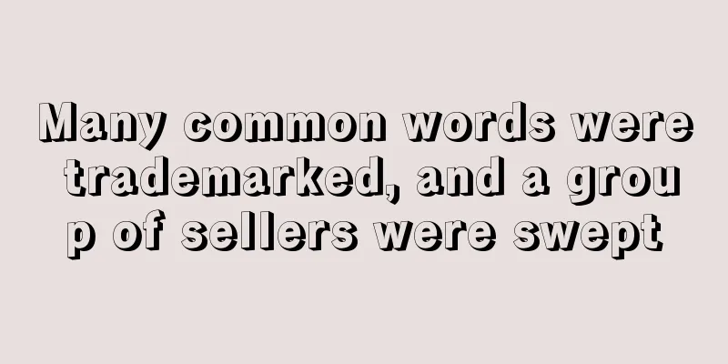 Many common words were trademarked, and a group of sellers were swept