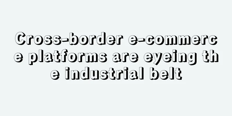 Cross-border e-commerce platforms are eyeing the industrial belt
