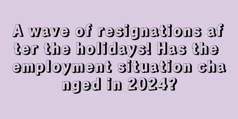 A wave of resignations after the holidays! Has the employment situation changed in 2024?