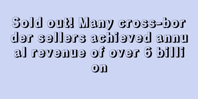 Sold out! Many cross-border sellers achieved annual revenue of over 6 billion