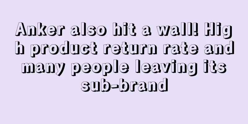 Anker also hit a wall! High product return rate and many people leaving its sub-brand