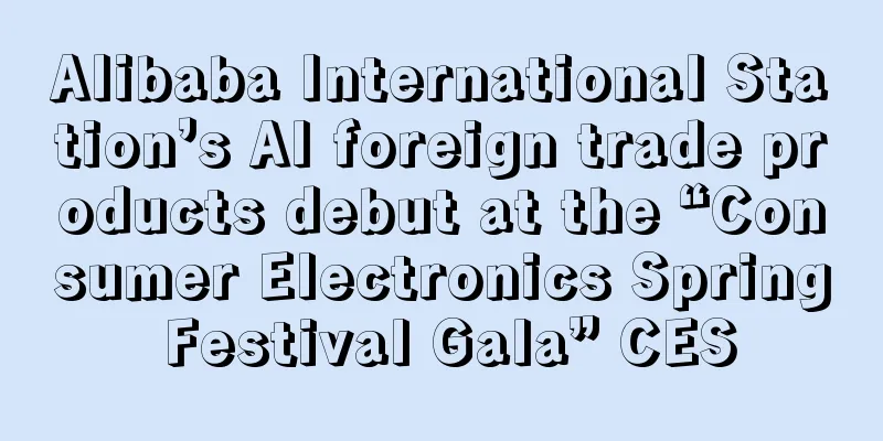 Alibaba International Station’s AI foreign trade products debut at the “Consumer Electronics Spring Festival Gala” CES