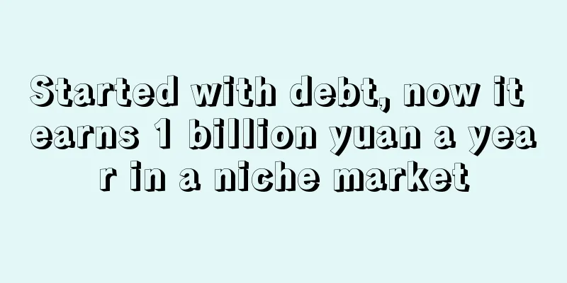 Started with debt, now it earns 1 billion yuan a year in a niche market