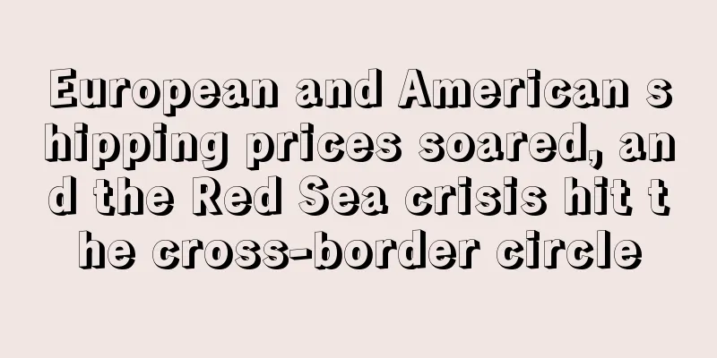 European and American shipping prices soared, and the Red Sea crisis hit the cross-border circle