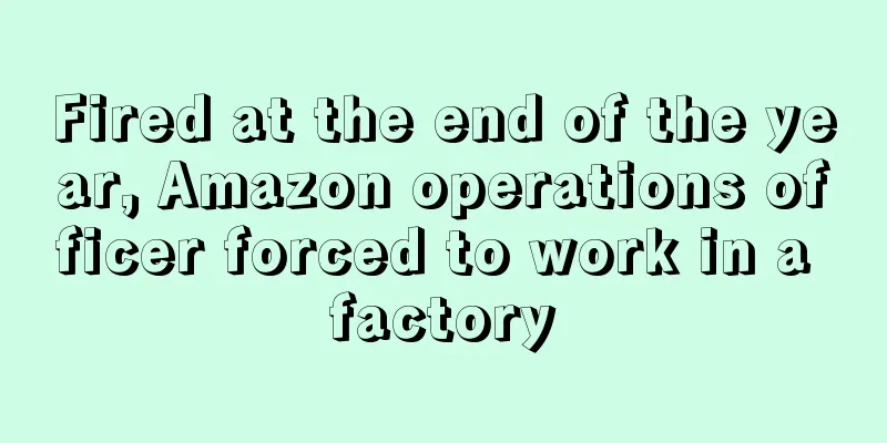 Fired at the end of the year, Amazon operations officer forced to work in a factory