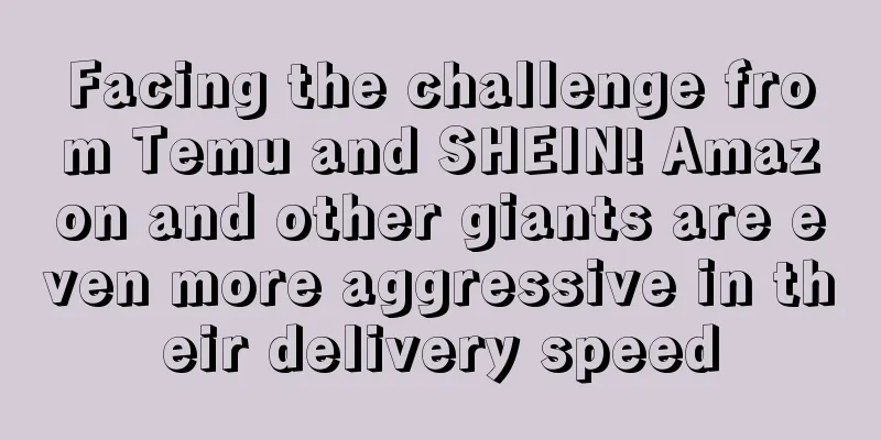 Facing the challenge from Temu and SHEIN! Amazon and other giants are even more aggressive in their delivery speed