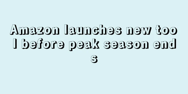 Amazon launches new tool before peak season ends