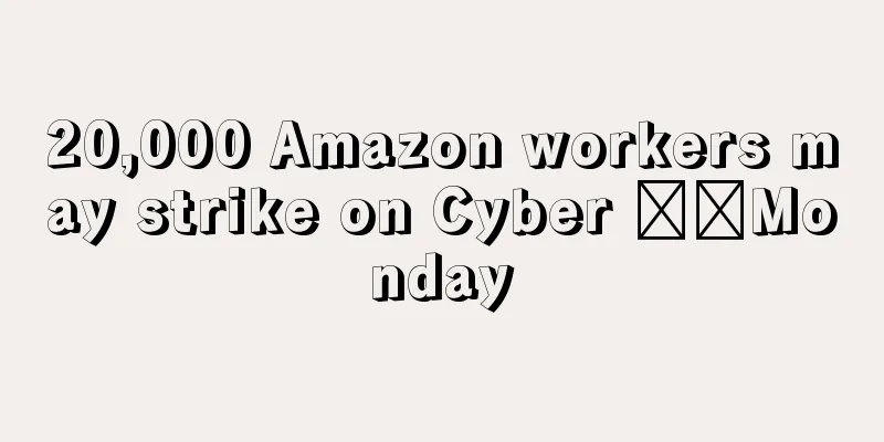 20,000 Amazon workers may strike on Cyber ​​Monday