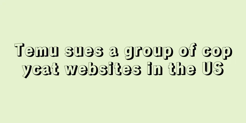 Temu sues a group of copycat websites in the US