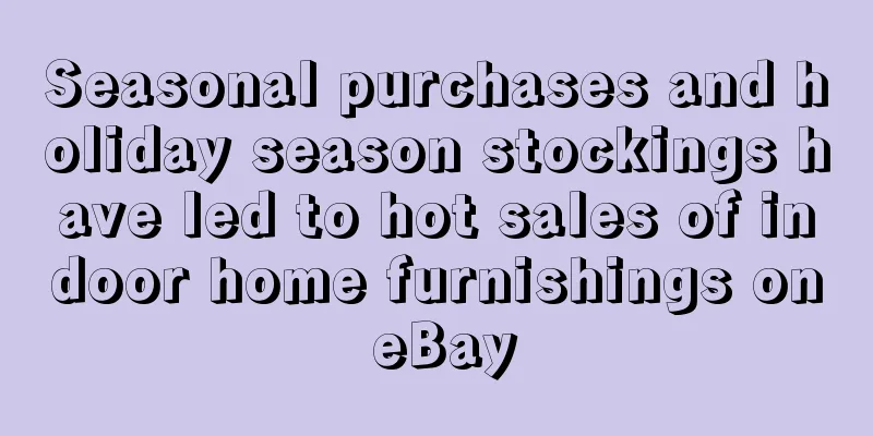 Seasonal purchases and holiday season stockings have led to hot sales of indoor home furnishings on eBay