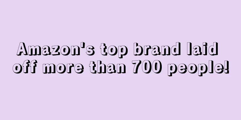 Amazon's top brand laid off more than 700 people!