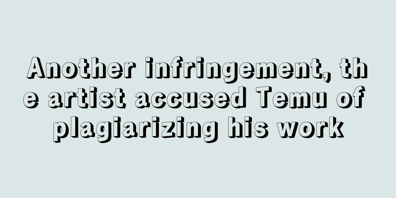 Another infringement, the artist accused Temu of plagiarizing his work