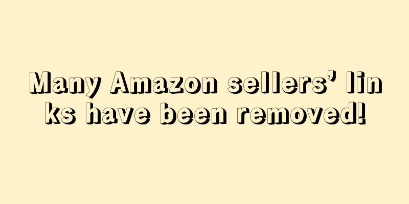 Many Amazon sellers’ links have been removed!