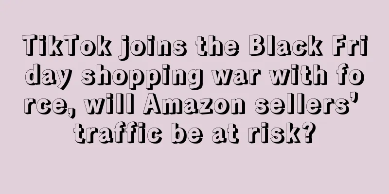 TikTok joins the Black Friday shopping war with force, will Amazon sellers’ traffic be at risk?