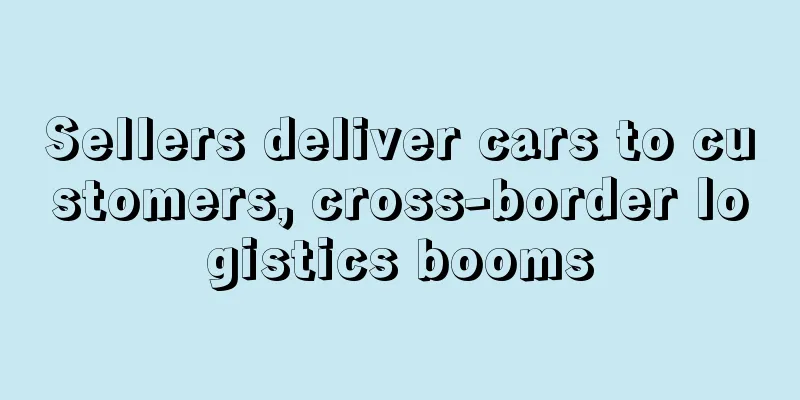 Sellers deliver cars to customers, cross-border logistics booms