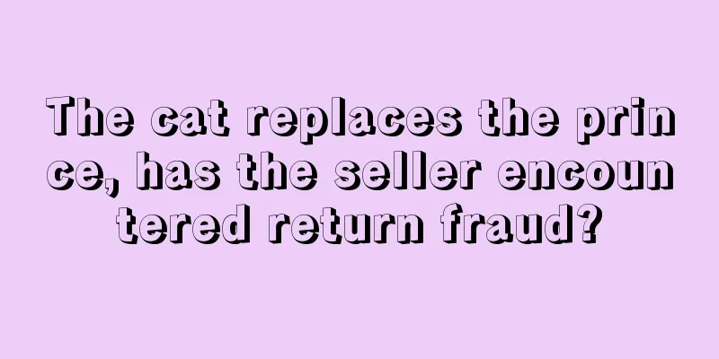 The cat replaces the prince, has the seller encountered return fraud?