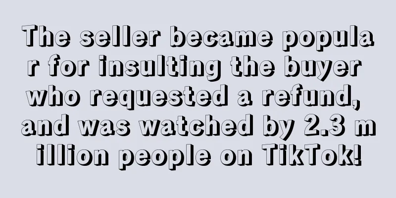The seller became popular for insulting the buyer who requested a refund, and was watched by 2.3 million people on TikTok!