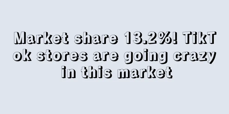 Market share 13.2%! TikTok stores are going crazy in this market