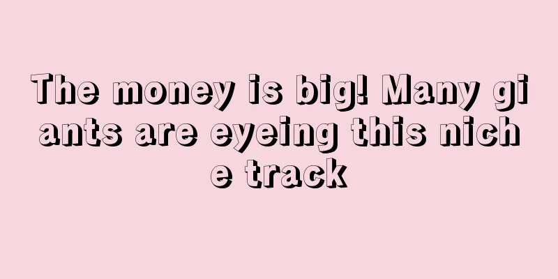 The money is big! Many giants are eyeing this niche track