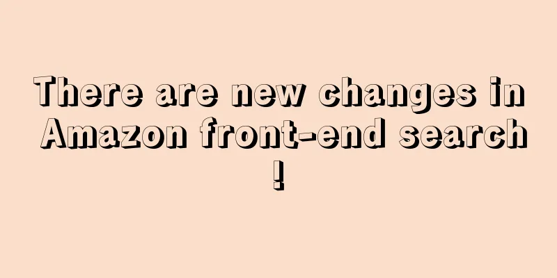 There are new changes in Amazon front-end search!