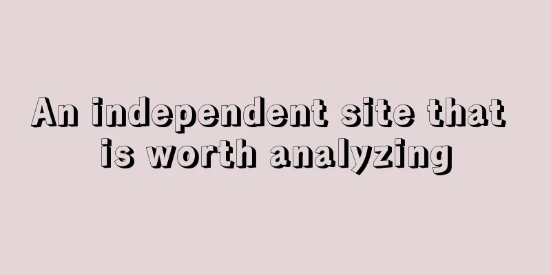 An independent site that is worth analyzing