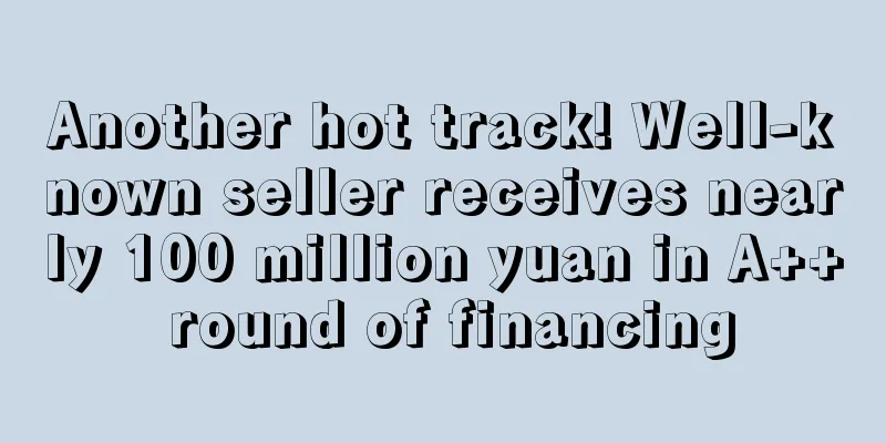 Another hot track! Well-known seller receives nearly 100 million yuan in A++ round of financing