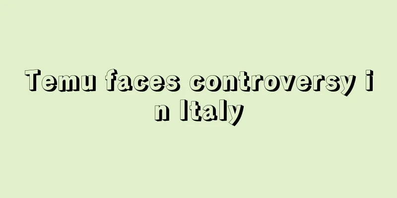 Temu faces controversy in Italy