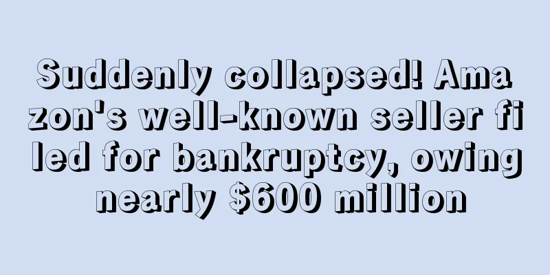 Suddenly collapsed! Amazon's well-known seller filed for bankruptcy, owing nearly $600 million