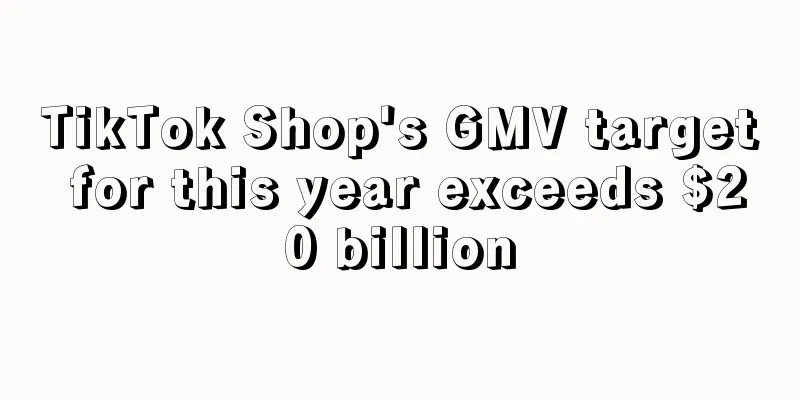 TikTok Shop's GMV target for this year exceeds $20 billion