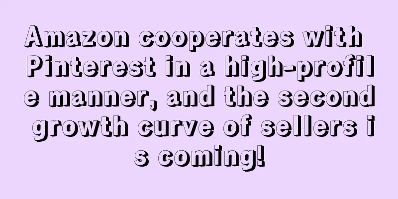 Amazon cooperates with Pinterest in a high-profile manner, and the second growth curve of sellers is coming!
