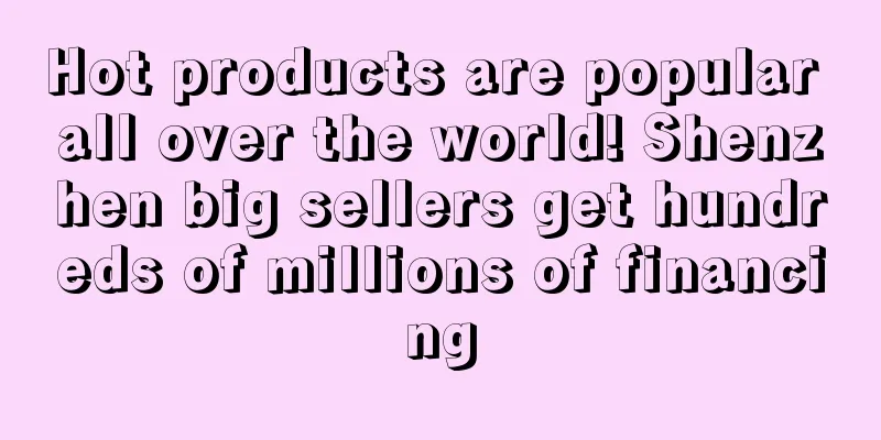 Hot products are popular all over the world! Shenzhen big sellers get hundreds of millions of financing