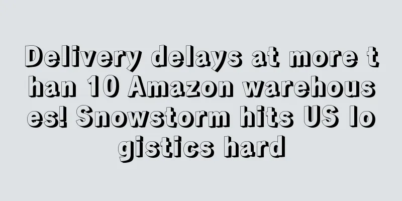 Delivery delays at more than 10 Amazon warehouses! Snowstorm hits US logistics hard