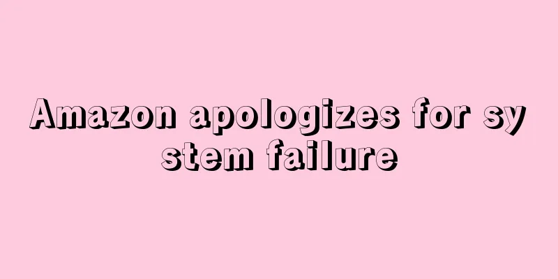 Amazon apologizes for system failure