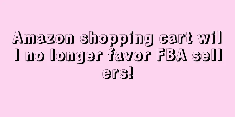 Amazon shopping cart will no longer favor FBA sellers!