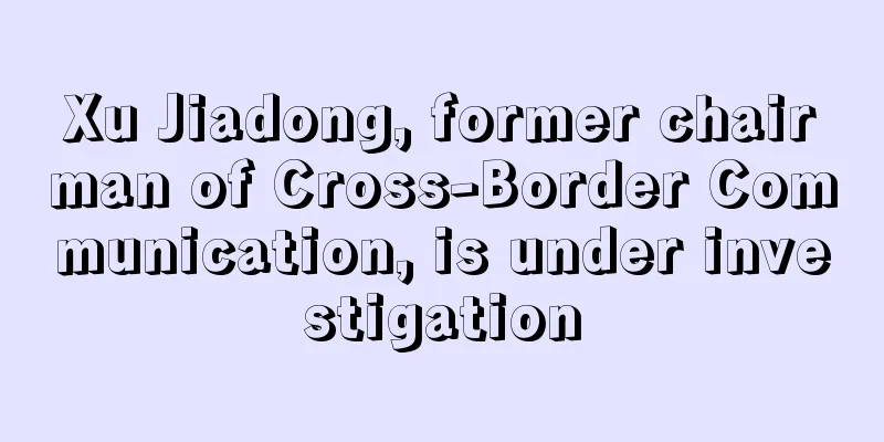 Xu Jiadong, former chairman of Cross-Border Communication, is under investigation