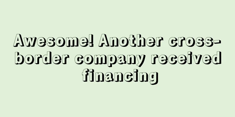 Awesome! Another cross-border company received financing