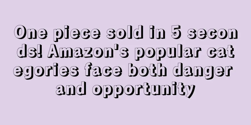 One piece sold in 5 seconds! Amazon's popular categories face both danger and opportunity