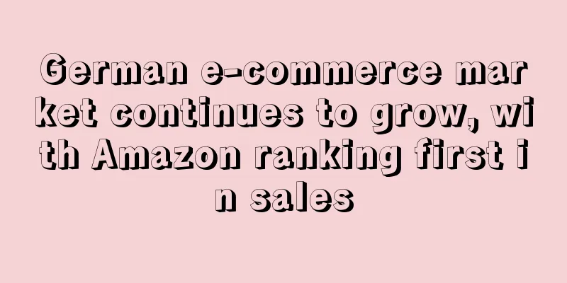 German e-commerce market continues to grow, with Amazon ranking first in sales