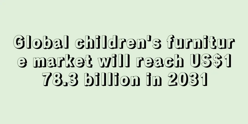 Global children's furniture market will reach US$178.3 billion in 2031