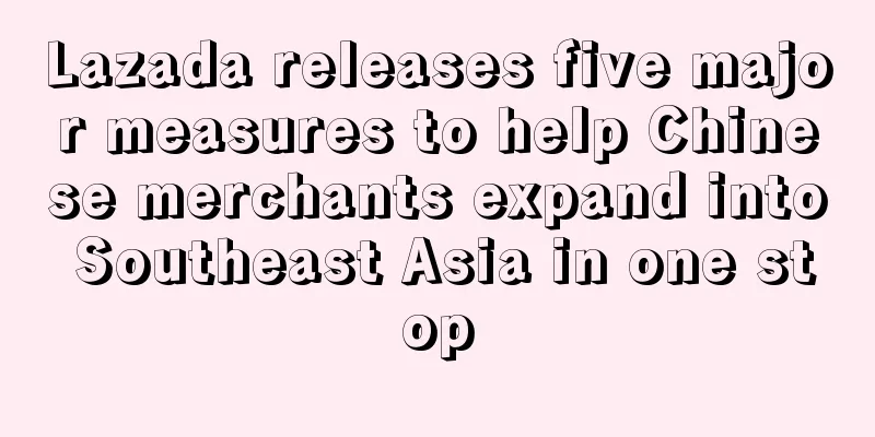 Lazada releases five major measures to help Chinese merchants expand into Southeast Asia in one stop