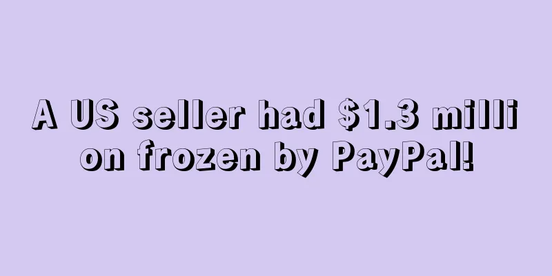 A US seller had $1.3 million frozen by PayPal!