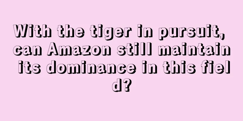 With the tiger in pursuit, can Amazon still maintain its dominance in this field?