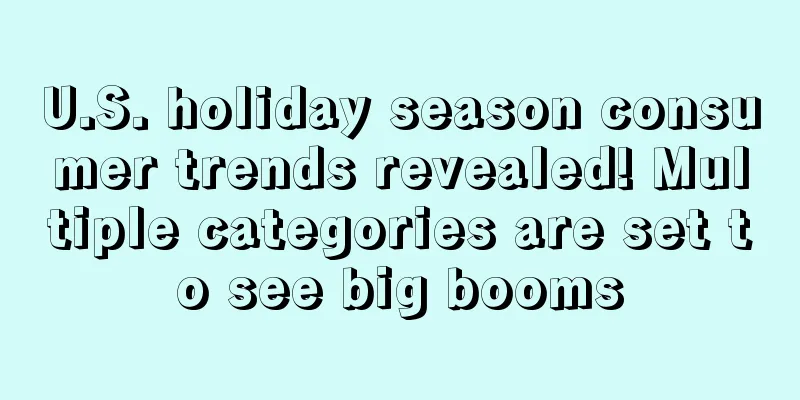 U.S. holiday season consumer trends revealed! Multiple categories are set to see big booms