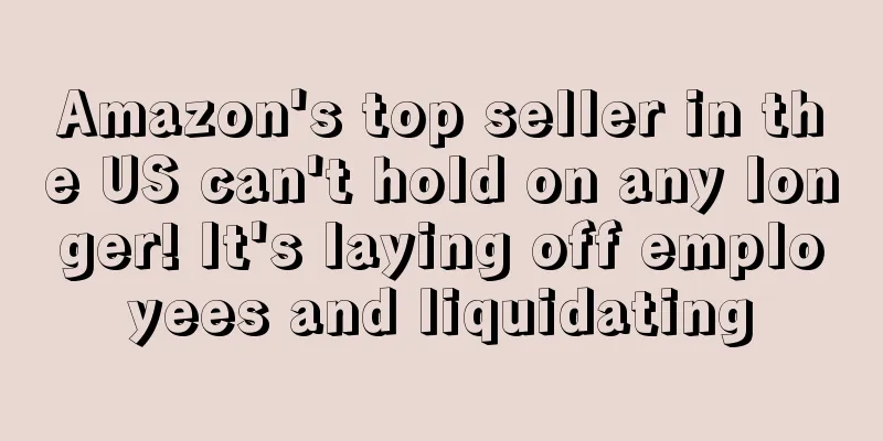 Amazon's top seller in the US can't hold on any longer! It's laying off employees and liquidating
