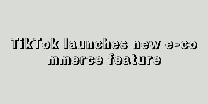 TikTok launches new e-commerce feature